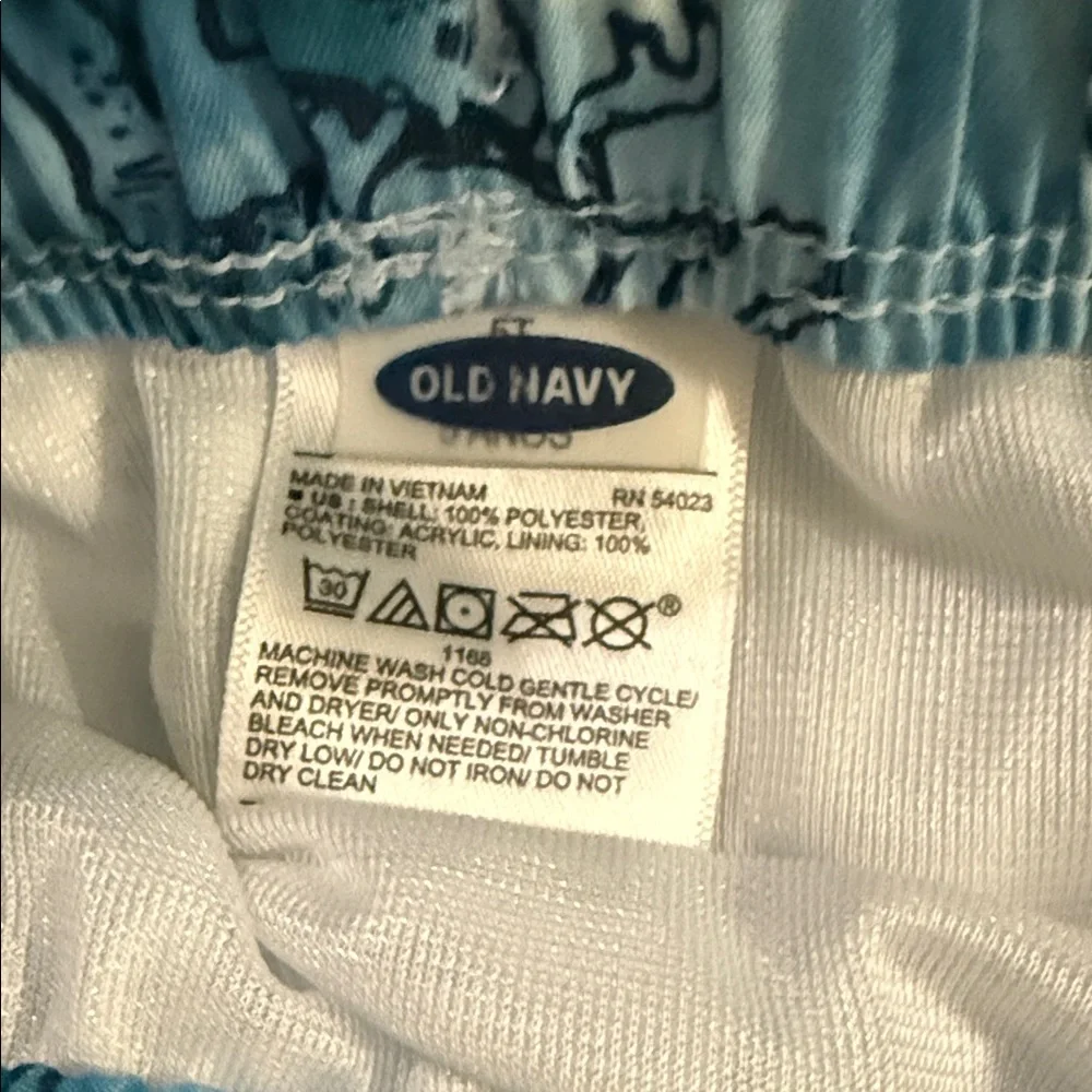 Old Navy Kids Blue Dinosaur Swim Set - Picture 2 of 2